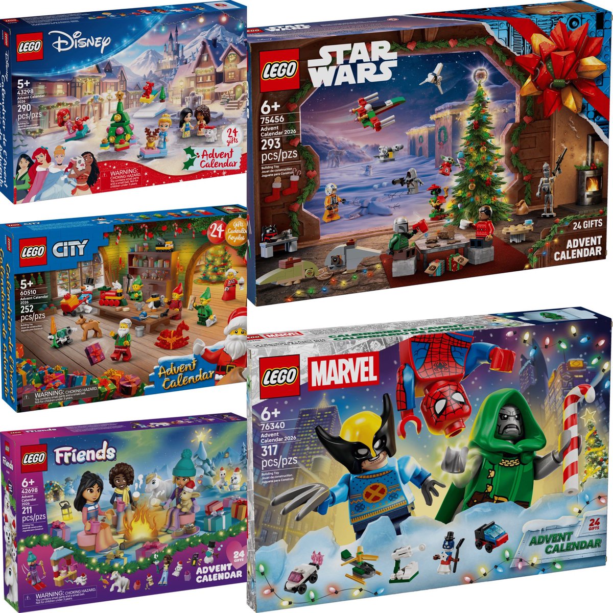 DisTrackers's tweet photo. Lego Advent Calendars are in stock at Amazon!
.
https://t.co/l7XvxQOZpK
.
#Ad #Lego #Marvel #Disney #StarWars https://t.co/TpgEW2rnhw