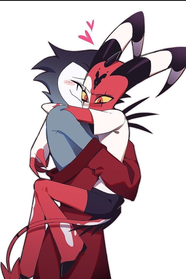 LilyParkerb2k's tweet photo. Stolas and Blitzø in a tight hug  Soft and loving embrace #Stolas #Blitzø #Stolitz #HelluvaBoss https://t.co/cErry5zFOx