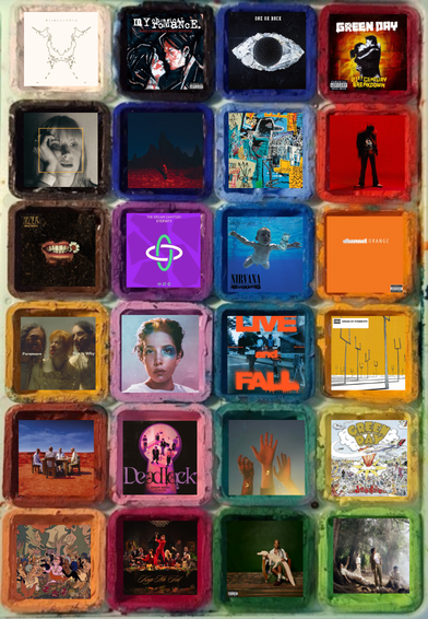 namulogy_'s tweet photo. this was so hard bc why most of the albums i like have dark covers https://t.co/w0ukSXjw4c