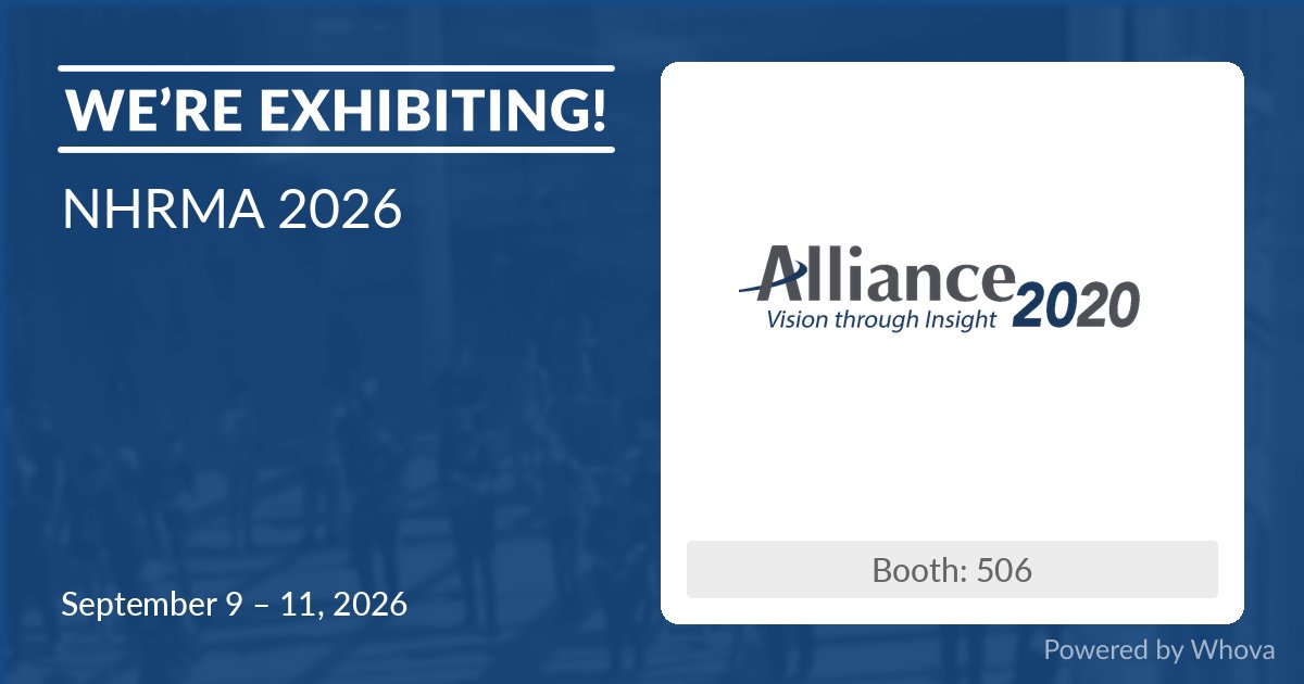 Alliance2020Inc's tweet photo. The countdown to the 2026 NHRMA Conference is on! We’re excited to join HR professionals from across the region in Spokane next week. If you’re attending, come find Gavin and Dylan at booth #506. We look forward to seeing you there! https://t.co/ojtDKlWWjV