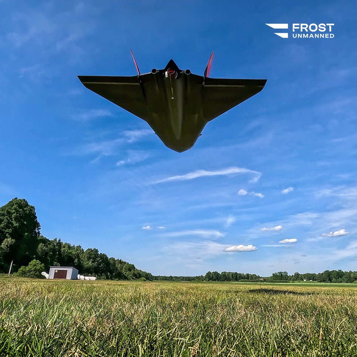 FrostUnmanned's tweet photo. The war in Ukraine shows how rapidly aerial threats are evolving. Frost Unmanned recognised early that speed would become increasingly important.

That is why Tracer 160 was built around jet propulsion from the start.

#Tracer160 #UAV #UnmannedSystems #DefenseInnovation https://t.co/MzrcbTebf2