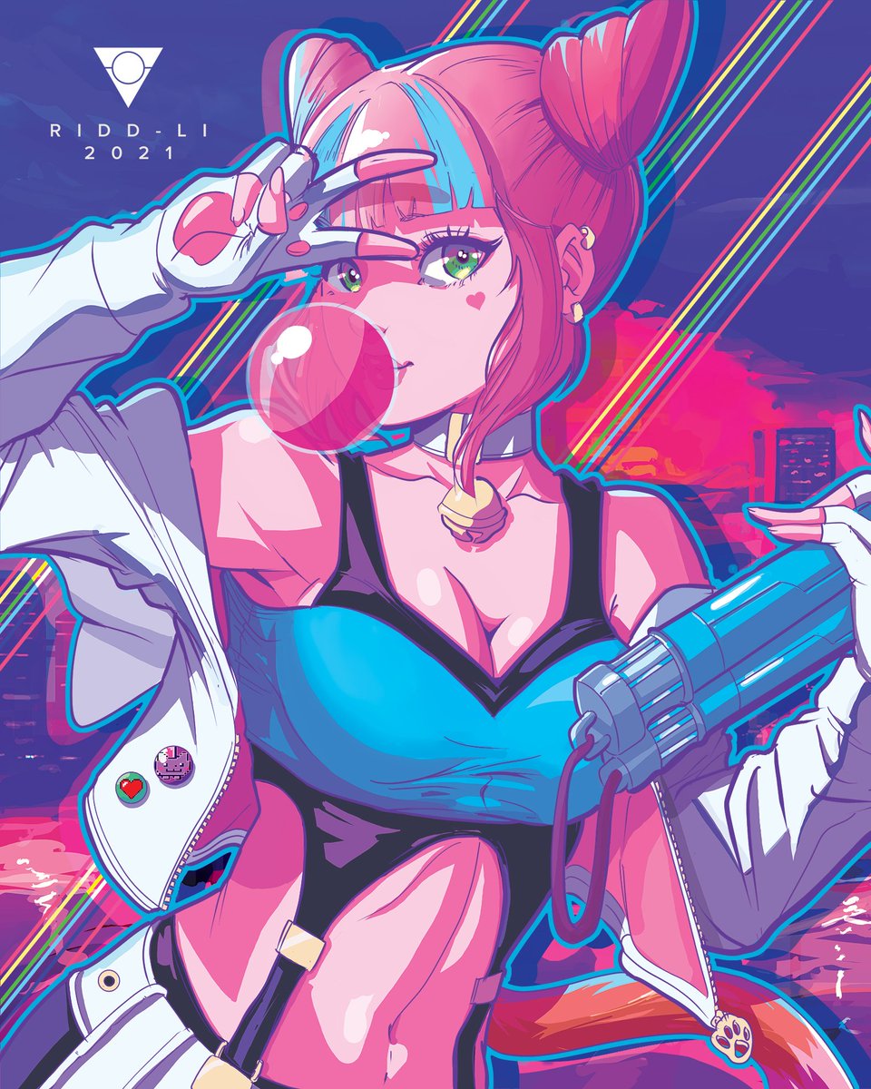 DailyNekomimi's tweet photo. The catgirl of the day is Neon Katt from RWBY! https://t.co/e9u8EgJw00