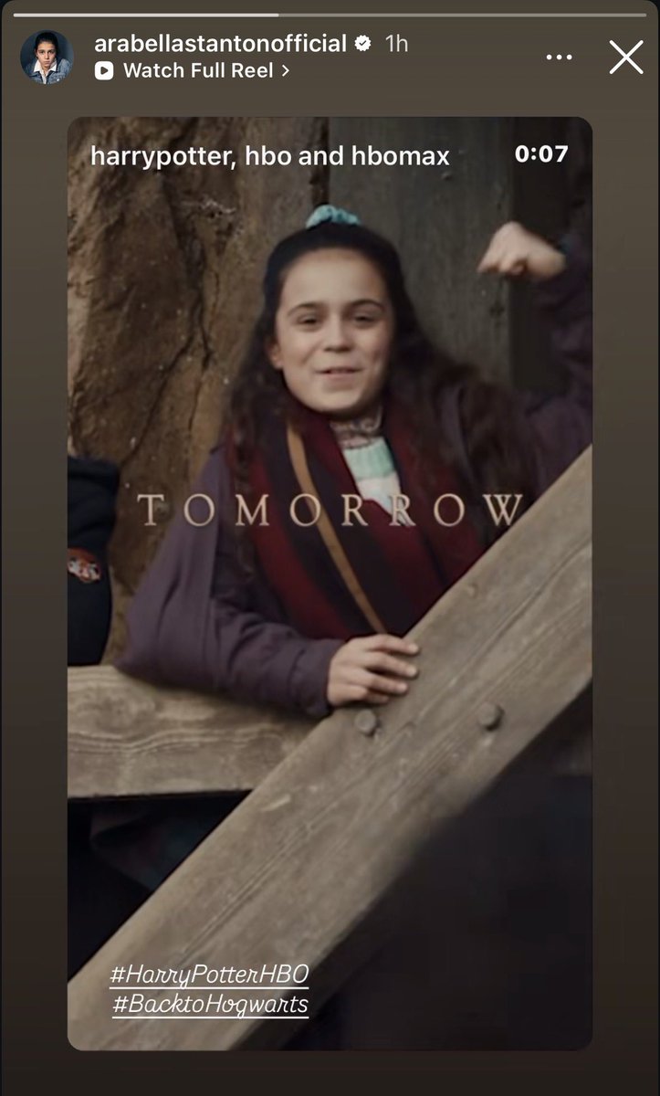 ArabellaStDaily's tweet photo. Arabella Stanton shares the teaser from today’s ‘HARRY POTTER’ stream on her Instagram Story. https://t.co/nz76MNUA9f