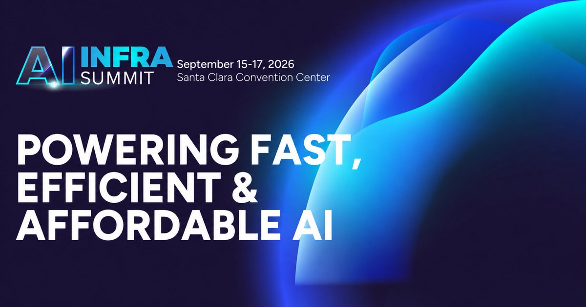 dMatrix_AI's tweet photo. d-Matrix is excited to join the AI infra Summit in Santa Clara, September 15–17.

@sidsheth, Chris Nicol, and Satyam Srivastava will take the stage across the summit to share perspectives on scaling low-latency inference, operating distributed AI infrastructure, and the path to infinite inference.

Join us for the sessions and stop by Booth 722 to meet our team and learn more about what we’re building for the next generation of AI inference.

#AIInfraSummit #AIInference #AIInfrastructure #dMatrix