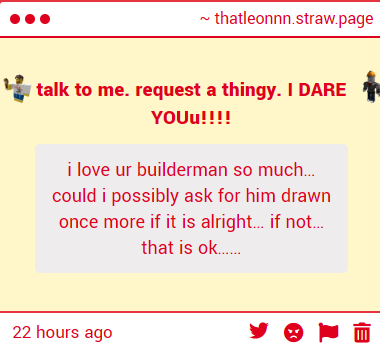 thatleonnn's tweet photo. dude you summoned him what the hell!!! #builderman https://t.co/VXiH7JZsaV