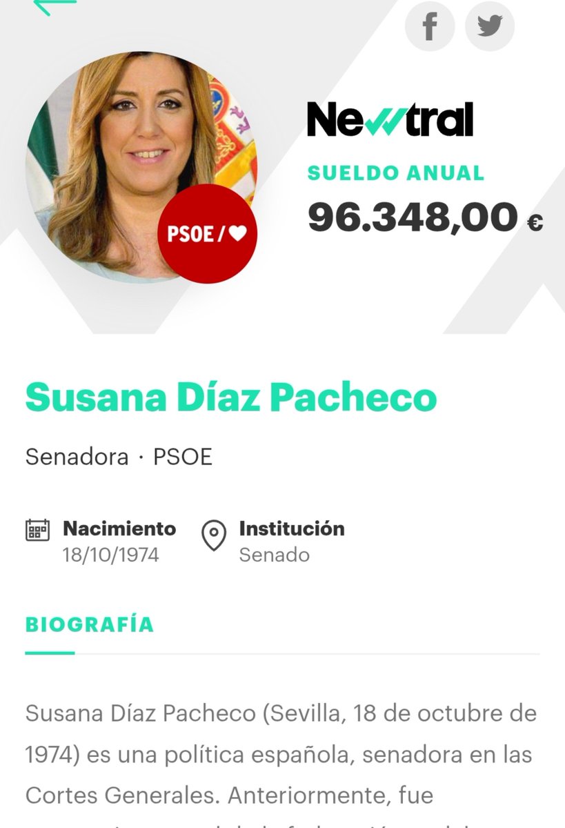 jemayfe73's tweet photo. Esta, que sale cada día con cara de cumpulgida, fue incapaz de sacar a la luz el vídeo del congreso que el psicópata Sánchez amañó. 
Eso sí, ella es senadora desde entonces con casi 100.000€ de sueldo.
No @susanadiaz , no engañas a nadie, sólo a los gilipollas. https://t.co/L4QqQCP7kB