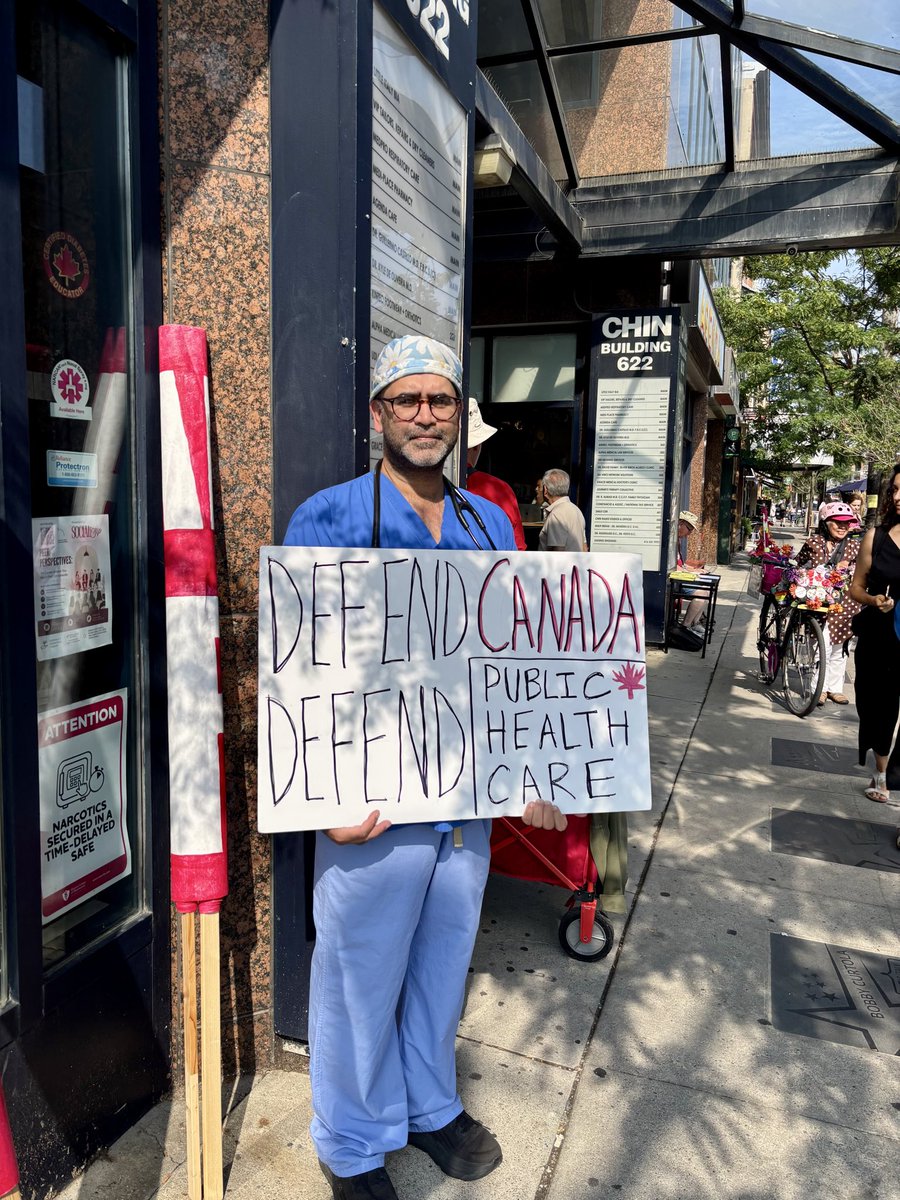 raghu_venugopal's tweet photo. Not all of Canada’s doctors support two-tier profiteer medicine which puts greed and wealth ahead of the public’s health. @OntarioHealthC @HealthCoalition https://t.co/qXLmUvwK9H