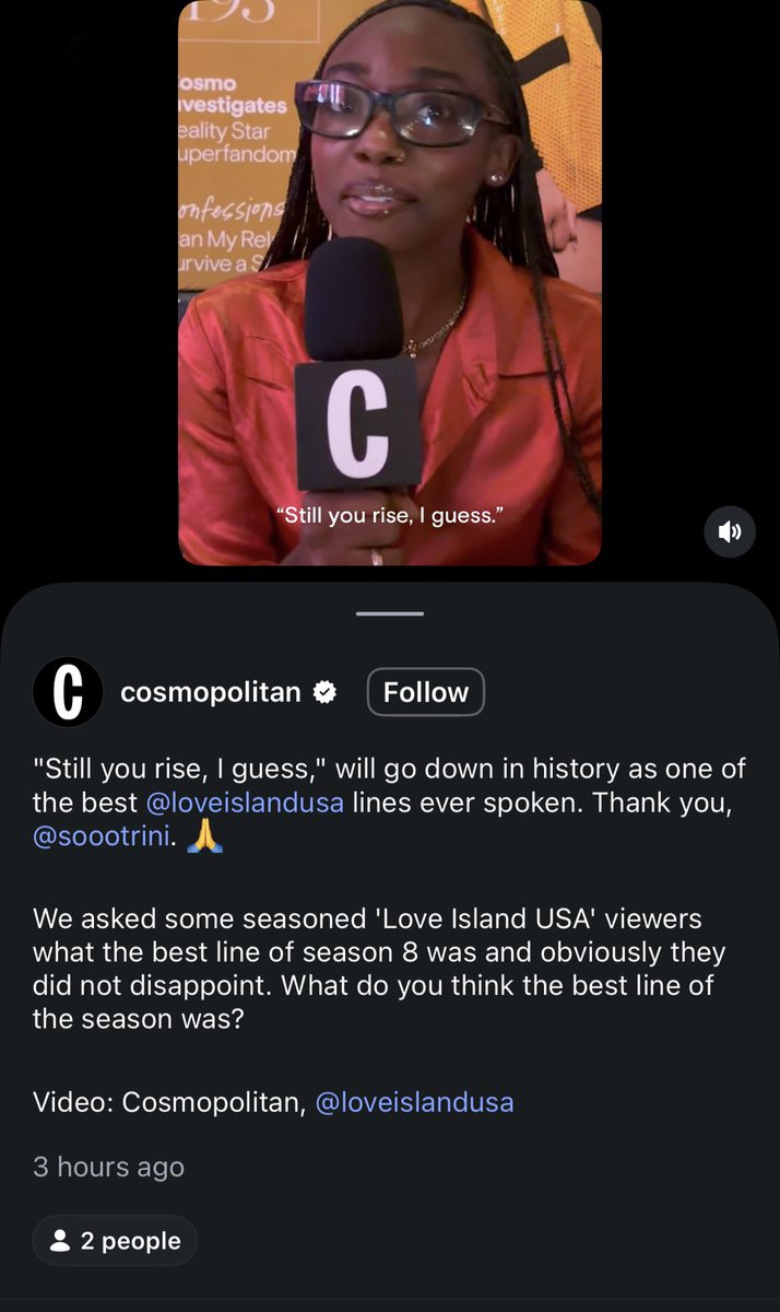 Nlessyifmi's tweet photo. Cosmopolitan never beating the allegations of their unnecessary hatred towards KC choosing the one making fun of him AND turning Maya Angelou’s “Still I Rise” into a joke is a choice. https://t.co/yPEkZrEcrD
