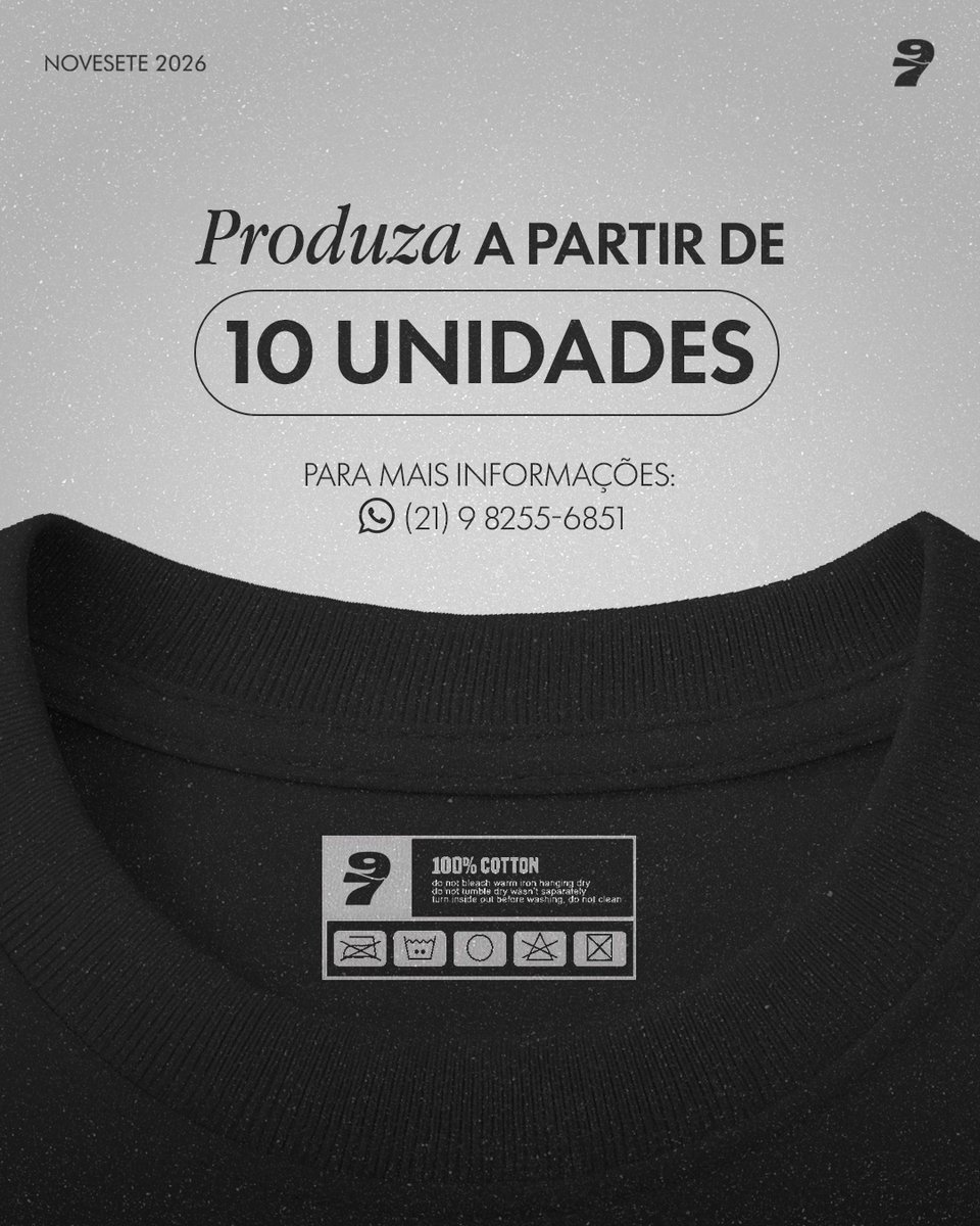 jcasluu's tweet photo. Flexibilidade total para o uniforme da sua empresa ou a sua marca sair do papel. Na Novesete, você produz a partir de 10 peças combinando diferentes estampas, cores e tamanhos sem complicação e com entrega rápida.
Para orçamentos e mais informações: 21 98255-6851 https://t.co/AS0HXIuqkN