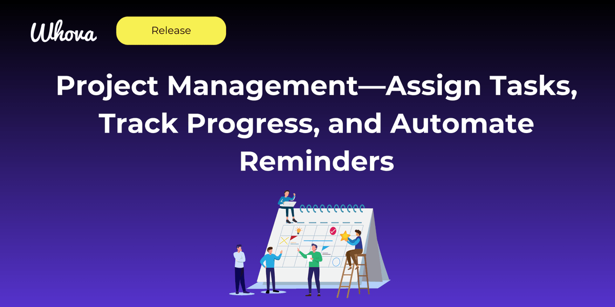 WhovaSupport's tweet photo. Our highly-anticipated Project Management Portal is finally here! 💻📋

Work from one collaborative hub to organize tasks, monitor progress, communicate updates, and keep projects moving forward.

Learn more here: https://t.co/nZrlZLCvZG https://t.co/PtKfG8Lhdz