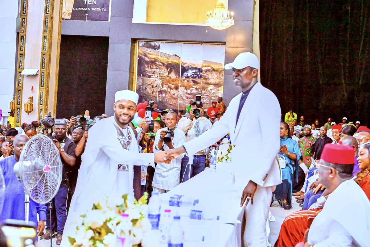 FrancisNwaze1's tweet photo. UMAHI, NWIFURU, ELECHI, OTHERS ATTEND AS 13 EBONYI COUNCIL CHAIRMEN ARE SWORN IN

…APC Sweeps All Chairmanship, Councillorship Seats in Statewide Council Election

The Honourable Minister of Works, Senator Engr. David Umahi, CON, joined Ebonyi State Governor, Rt. Hon. Francis Nwifuru, former Governor, Chief Martin Elechi, and other prominent leaders and stakeholders at the swearing-in of the 13 newly elected Local Government Area Chairmen in Ebonyi State.

The ceremony, held at the Ecumenical Centre in Abakaliki on September 1, 2026, brought together political leaders, traditional rulers, government officials, party faithful, family members and supporters to witness the formal assumption of office by the new council chairmen.

The newly elected chairmen were sworn into office by Governor Nwifuru, who charged them to justify the confidence reposed in them by the people through effective leadership, accountability and responsive grassroots governance.

The swearing-in came against the backdrop of a sweeping victory by the All Progressives Congress (APC) in the recent statewide local government elections, in which the party won all 13 chairmanship positions as well as all councillorship seats across the state.

The 13 newly sworn-in council chairmen are:

1. Abakaliki — Chidiebere Onyema Alo
2. Afikpo — Timothy Agha Uduma Nwachi
3. Ebonyi — Odigwe Chibueze Nwelebe
4. Edda — Oko Simeon Unuoha
5. Ezza North — Nwuhuo Linus Friday
6. Ezza South — Chinedu Mkpuma
7. Ikwo — Nwode Chidi Henry
8. Ishielu — Agwu Peace Ifeoma
9. Ivo — Anym Michael Kalu
10. Izzi — Helen Nnenna Aduga
11. Ohaozara — Osborne Nweze Umahi
12. Ohaukwu — Eze Paul Ituma
13. Onicha — Ogbojia Ikechukwu

The new council chairmen are expected to translate their electoral mandate into tangible development at the grassroots, respond to the needs of their communities and work in harmony with the state government to advance the development of Ebonyi.

Francis Nwaze, FIPMD
Senior Special Assistant to the Honourable Minister of Works (Media)
September 1, 2026