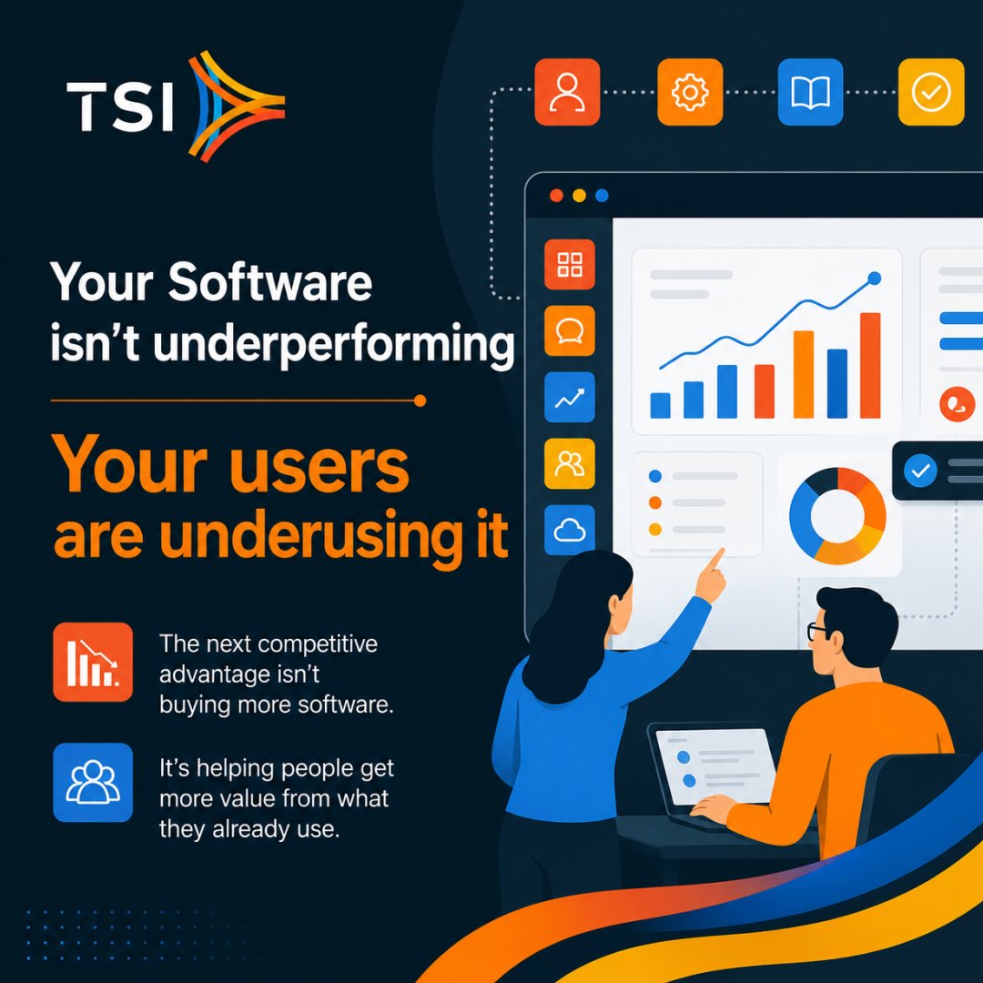 TPFSoftware's tweet photo. Software succeeds when people use it, not when companies buy it.

#EnterpriseSoftware #SaaS #DigitalTransformation #Software #EnterpriseTech #TPFSoftware #TSI #MoveForwardTogether https://t.co/sypAhxIOPo
