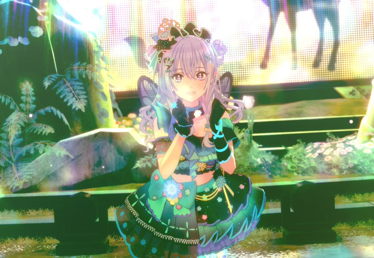matcha_100's tweet photo. 羽那！森の妖精さんみたいでかわいいぞ！
#鈴木羽那　#シャニソン https://t.co/sT7DIEQaTk