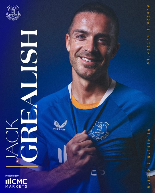 FutboolFichajes's tweet photo. ✅ OFICIAL | JACK GREALISH REGRESA AL EVERTON EN EL CIERRE DEL MERCADO DE PASES. 

🏴󠁧󠁢󠁥󠁮󠁧󠁿 Manchester City lo cede por una temporada. https://t.co/V46dH6chIr