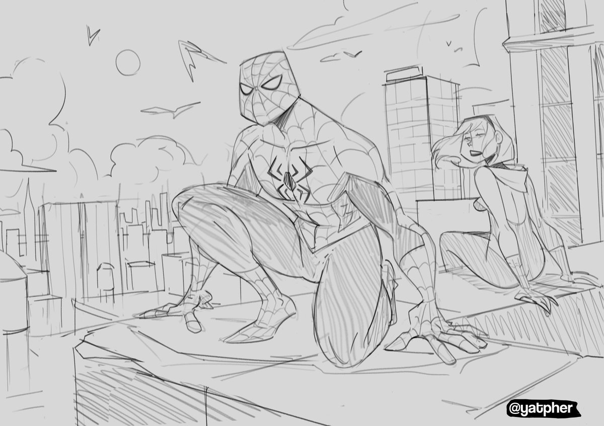 yatpher's tweet photo. Spider-Man and Spider-Gwen | fan art sketch
#spidermanfans #spidergwen #spiderman https://t.co/CIn3Mg4ajj