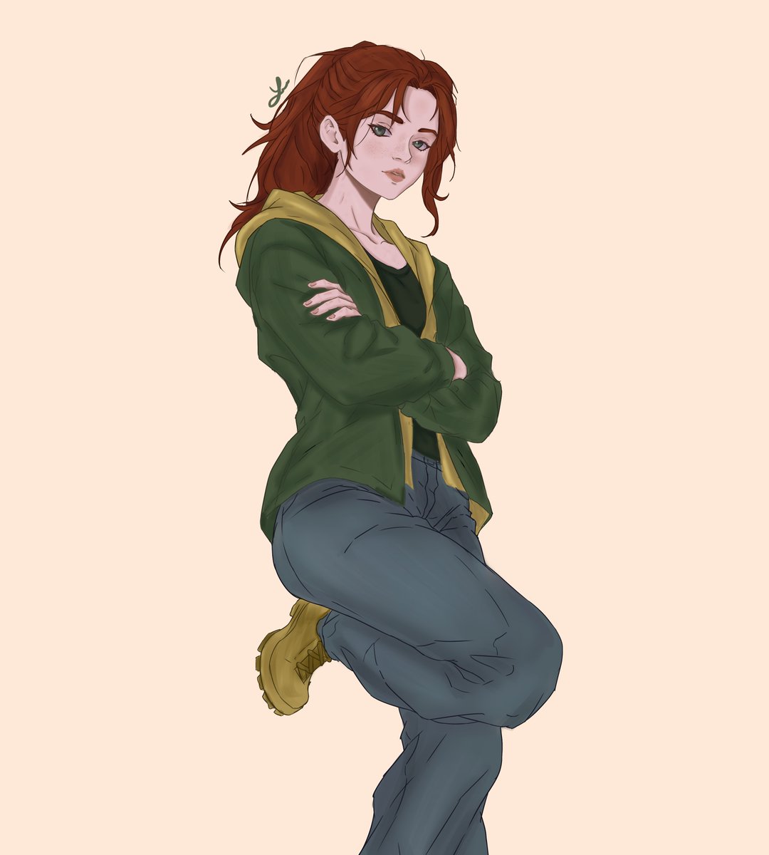 YunIAdan's tweet photo. This is my drawing of Jean Grey from the latest spiderman movie, let me know what you think. #jean #jeangray #sadie #sadiesink #newxmen #xmen #bnd #spiderman #SpiderManUnNuevoDía #art #illustration https://t.co/KNAMT2aTNQ