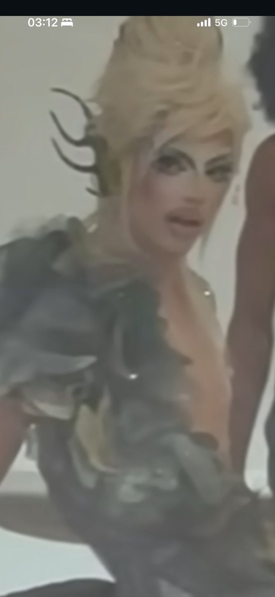 BessieRobelyn's tweet photo. No one is here to talk about how Margarette is stunned by the dress. But her expression is so fun 🤩 #dragracefrance https://t.co/TlhXwSAr6i