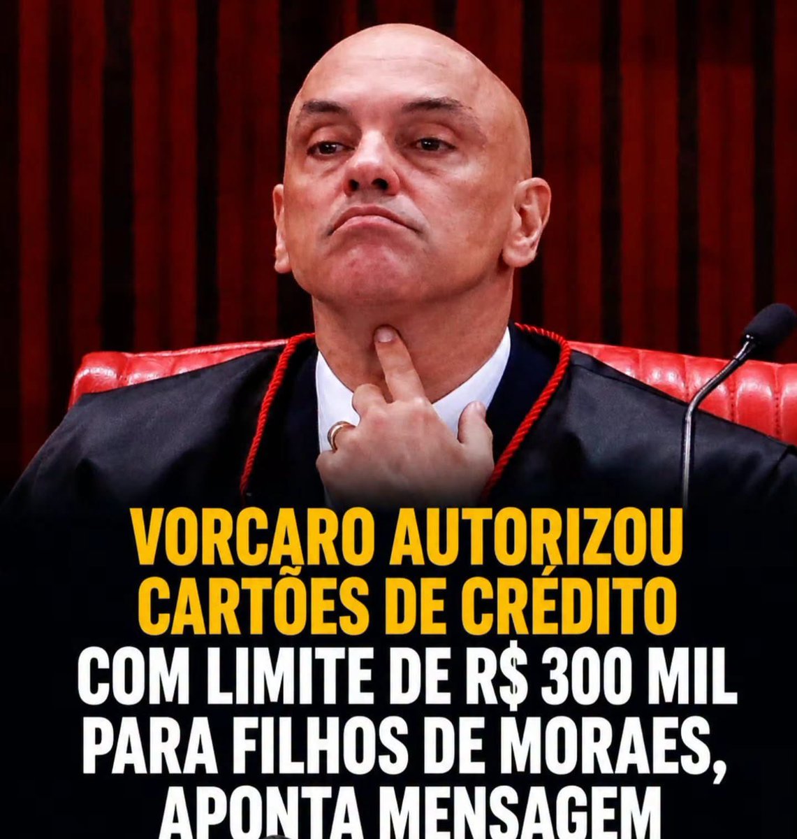macunaimaz's tweet photo. 🚨🚨🇧🇷😐🥚
O Banco Master🏦 emitiu, em outubro de 2025, cartões💳💳💳 com limite de R$ 300 mil 💰💰para cada um dos filhos de Alexandre de Moraes, segundo mensagens encontradas no celular 📱de Daniel Vorcaro. O contato partiu de Guilherme Benazzi, administrador do escritório Barci de Moraes, que tem Viviane Barci como sócia e havia firmado contrato de R$ 131 milhões💰💰💰 com o banco🏦. Ao ser consultado, Vorcaro autorizou a emissão. O caso foi revelado pelo Estadão.🧾🧾🧾