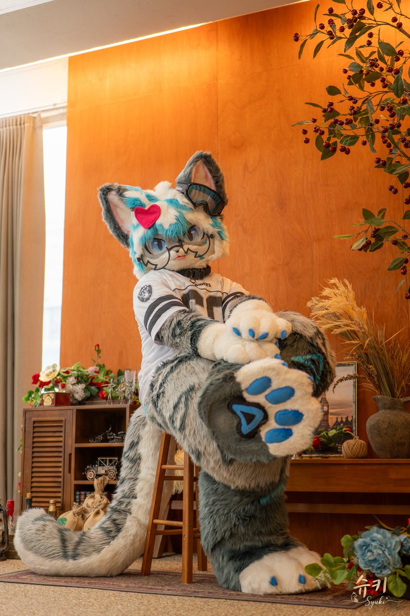 ChadShu_Kim's tweet photo. Triangle 🩵

#FursuitEveryday #Mir https://t.co/aX6qc2KZSq