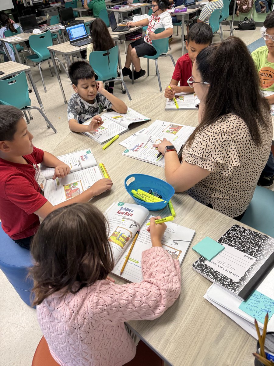 NancyOrtiz94's tweet photo. Small-group learning in action @HBGElementary ๐โจ Using HMH resources to help students dive deeper into Point of View and strengthen their reading skills. ๐ก๐ #EISDLiteracy #TimeIsNow https://t.co/bq8aZ0Y7gc