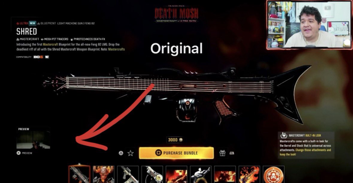 horriblemercy's tweet photo. 🚨NEW EVIDENCE OF BO7 CARRY FORWARD?🚨

It seems recently, many BO6 Bundles have had their Mastercraft Previews updated to have the more-recent BO7 room that has been used since late 2025.

As you can see in these images, on release, and up until maybe a few weeks ago, they used a room inside Subsonic. Now, it’s been updated to the BO7 showcase room.

Not sure what this means, but it’s weird they’re still editing BO6 content in late 2026.