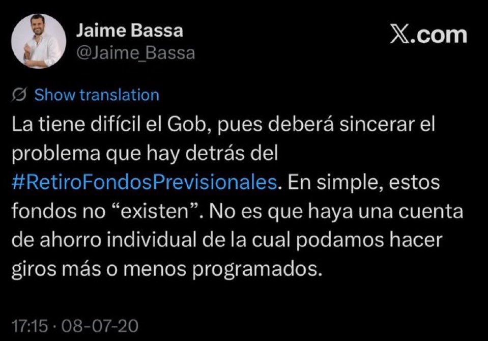 DRESTRUM__Pl's tweet photo. @Jaime_Bassa SI SE SANCIONA LA MENTIRA VAS A TERMINAR PRESO, JAIME https://t.co/4dfIydGY4A