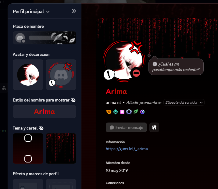 ariimafps's tweet photo. oficialmente soy eboy, ya tengo perfil edgy en discord https://t.co/4oLxlJQ2Ec
