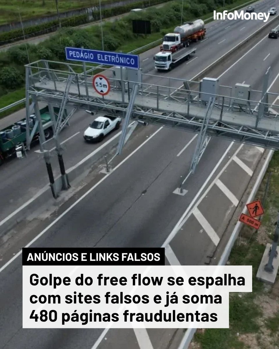 infomoney's tweet photo. Criminosos usam cobranças de pedágio eletrônico para roubar motoristas via Pix; especialistas alertam para anúncios falsos, aplicativos suspeitos e consultas fora dos canais oficiais

Leia mais no site do InfoMoney: https://t.co/ksuQpYMceO

Foto: Divulgação

#FreeFlow #Golpes #Brasil
