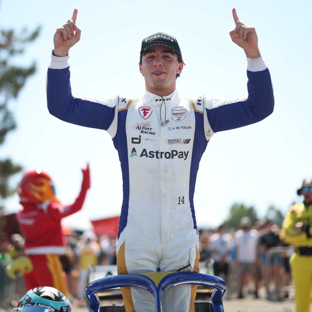 LeticiaNeitz's tweet photo. Alessandro De Tullio secures his second Indy NXT by Firestone win of the season in Portland, dominating from pole—his eighth in 2026. However, the Italian-Argentine’s victory comes too late to change the championship picture, now down to three https://t.co/WCyB9hGsfr