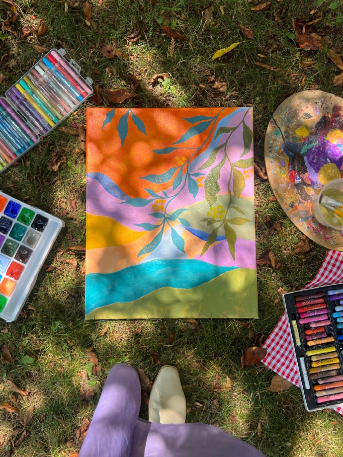 AtulKulshresth7's tweet photo. Today’s abstract art workshop  Got to mix vibrant watercolors and let my hands lead the way—no rules, just pure creativity!  What’s your go-to art form for unwinding， https://t.co/dcP5DLGSKv
