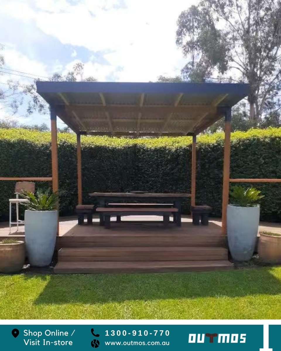 OutmosPergola's tweet photo. Sunday lunch. Outside. Under something you actually built yourself. 🌿☀️This is the vibe. No carpentry experience needed, no tradie required. Just a backyard that finally looks the way you always pictured it.

#outmos #outmospergola #pergolakits #diypergola #backyardgoals https://t.co/gux23xSK3E