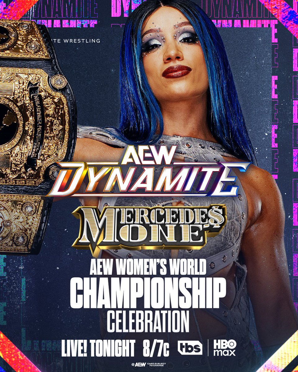 AEW's tweet photo. TONIGHT!

Witness the #AEWAllIn London aftermath LIVE on Wednesday Night #AEWDynamite!

Don't miss a moment of the action at 8/7c on @TBSNetwork &amp; @HBOMax, TONIGHT! https://t.co/4QbbG4DHMl