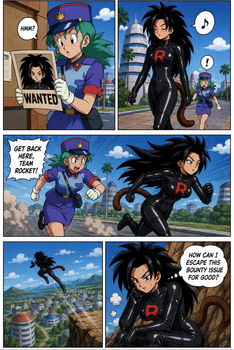 CaiTheSaiyan's tweet photo. Officer Jenny chased me again, how does one go about escaping a bounty for being a Team Rocket member? https://t.co/NFaXQsbZYf