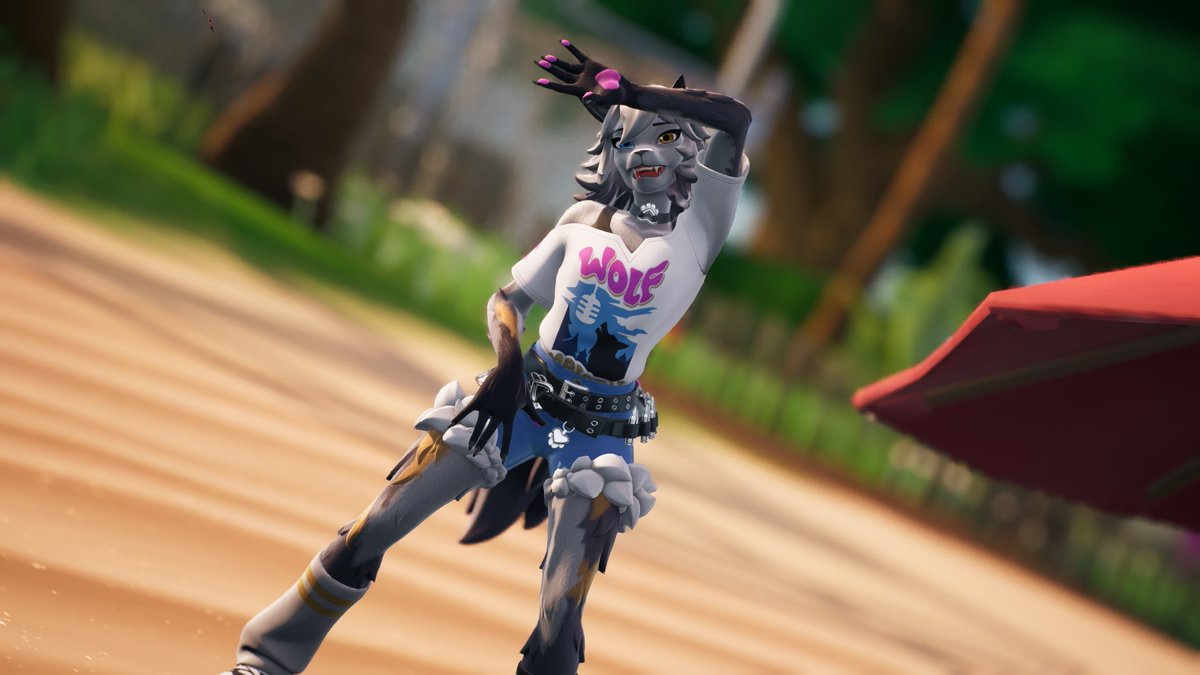 TrulyWolfie_FN's tweet photo. Even more photos I took of #wolfie this evening! 
#fortnite #fortography #furryfortnite https://t.co/vP0pnlz7Qc