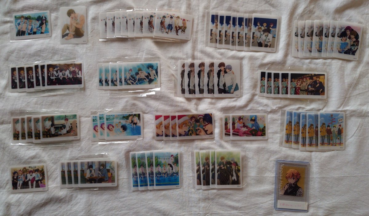nino_actor's tweet photo. 【交換 譲渡 買取】Free! 七瀬遙 バースデーイベント バーイベ ミニフォトカード フォトカ

【譲】
画像①〜⑤参照
①は第1弾
②③④は第2弾(④は5枚セットで数字は所持数)
⑤はホロ

【求】
画像⑥参照(ホロ)
定価(+送料)

画像お借りしました。

ホロのコンプ目的

続く↓ https://t.co/SqT5woRk1g