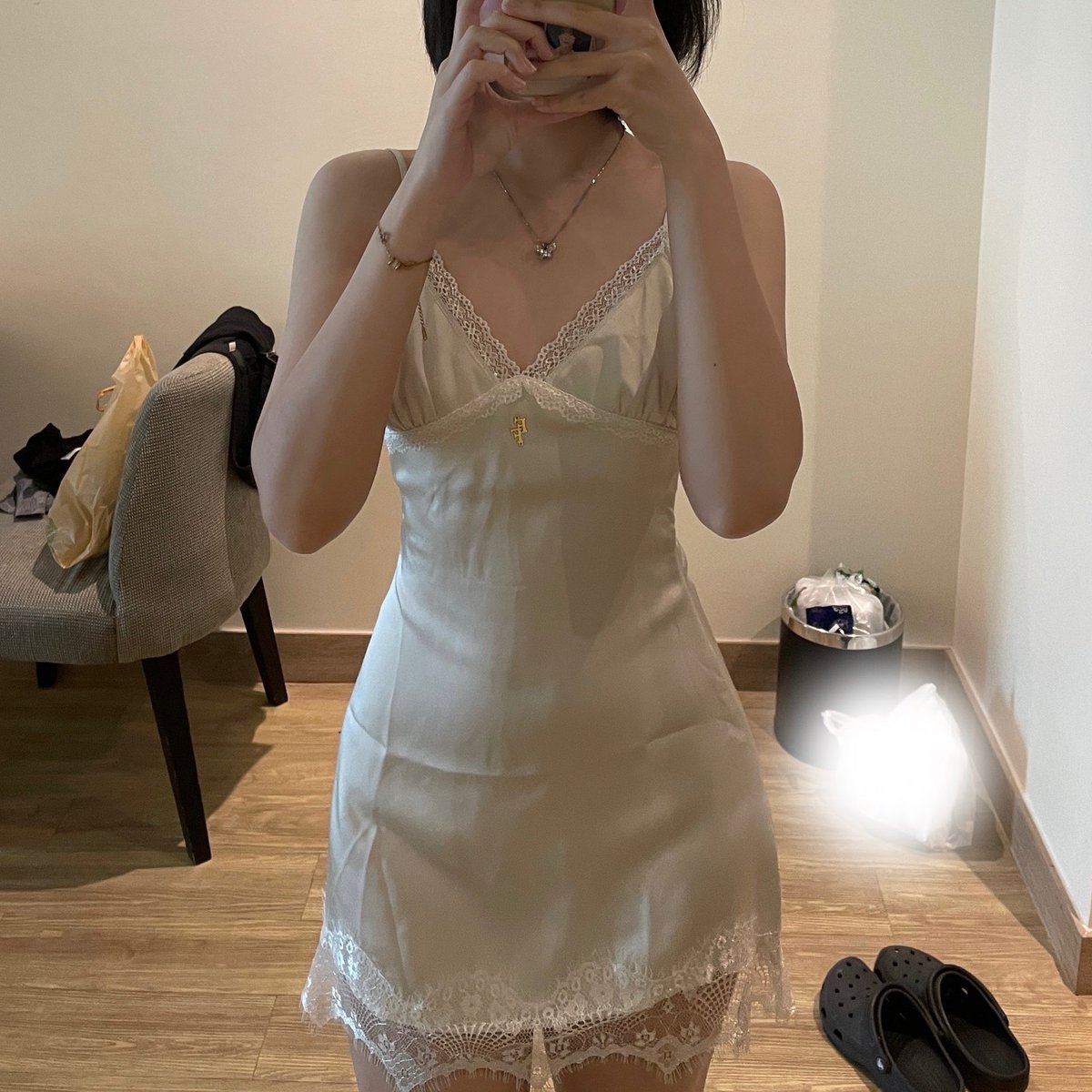 dddrchoi's tweet photo. ส่งต่อ Angel Lace Dress
size S สีขาวมุก ( ใส่แค่ครั้งเดียวค่ะ )
❥ 400฿ ค่าส่ง 40 🪽
สนใจดูเพิ่มเติมได้ค่ะ
#ส่งต่อfeelfree #feelfree #ส่งต่อเสื้อผ้า #ส่งต่อเสื้อผ้ามือสอง #เสื้อผ้ามือสองสภาพดี #เดรสซาตินลูกไม้ https://t.co/MxC7DpSyfE
