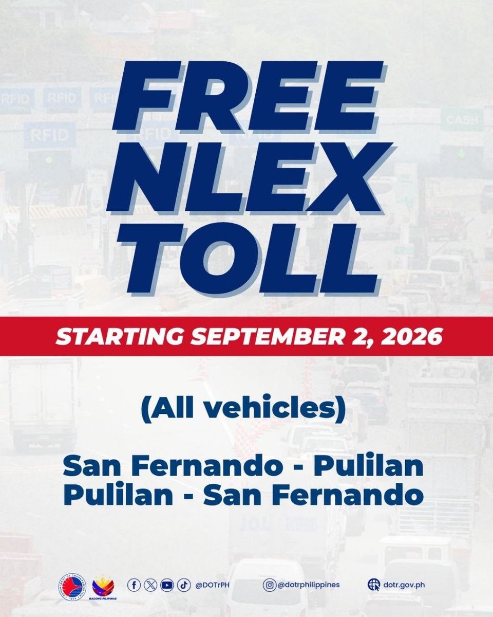 PerciCen's tweet photo. GOOD NEWS! Gumana ang pangangalampag natin na pansamantalang gawing libre ang toll sa NLEX habang baha pa ang ilang bahagi ng expressway. https://t.co/1VNLMyvTnv