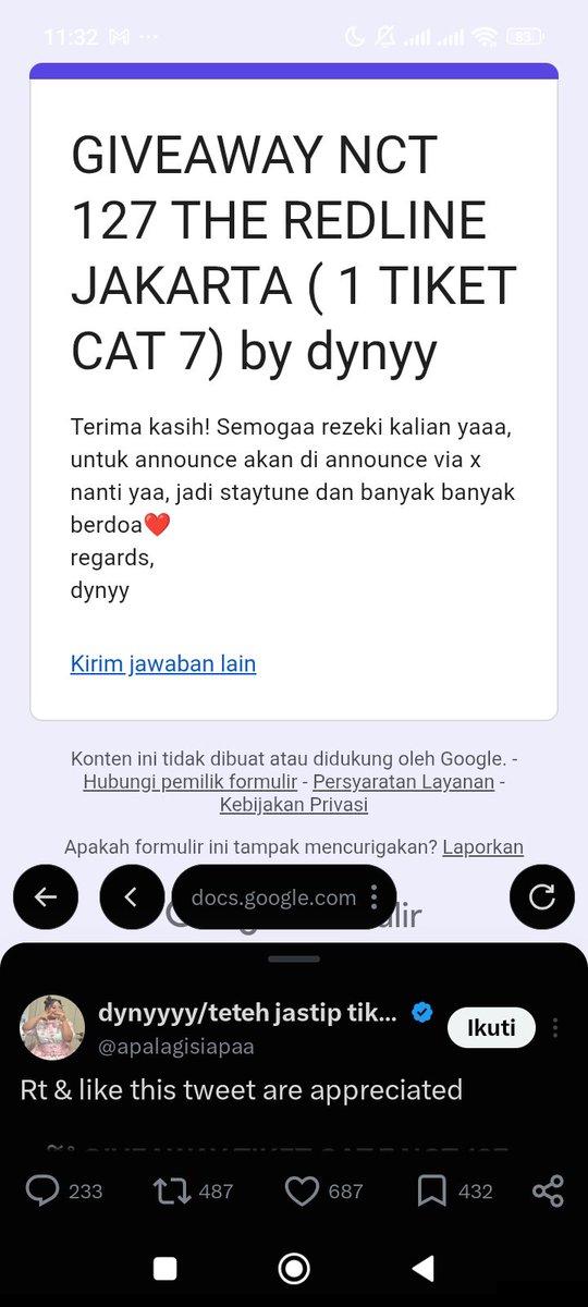 cheolyongie's tweet photo. @apalagisiapaa done kakk wish me luck! thankyou udah ngadain GA ini semoga rezeki km lancar teruss💗💗 https://t.co/vZXJ2DiLK9