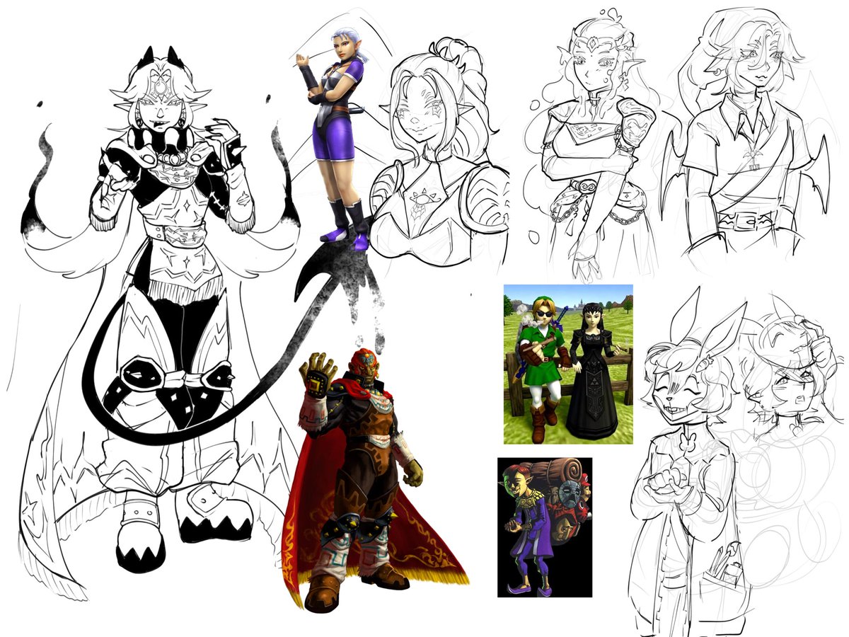 Angi_nho's tweet photo. Alguns esboços de the legend of dante: ocarina of destiny (?)

Queria fazer algo bonitin e detalhado, porém minhas mãos n me permitem (dores), ent só me diverti tendo ideias e fazendo esboços 

#DanteArtes https://t.co/8J8OZJyvKN