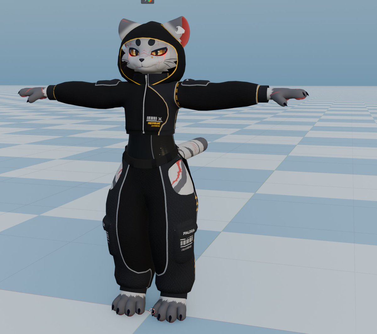 CheePaws1233's tweet photo. What the meow?! Obsidian Strider 2.0 Releasing soon! 
  WIP of course, but what do ya'll think!?

#Mayu #VRC #Blender #VRCFurry #Furry #3D #Cat #meow #CheePaws #VR https://t.co/Zxuemu3o0E