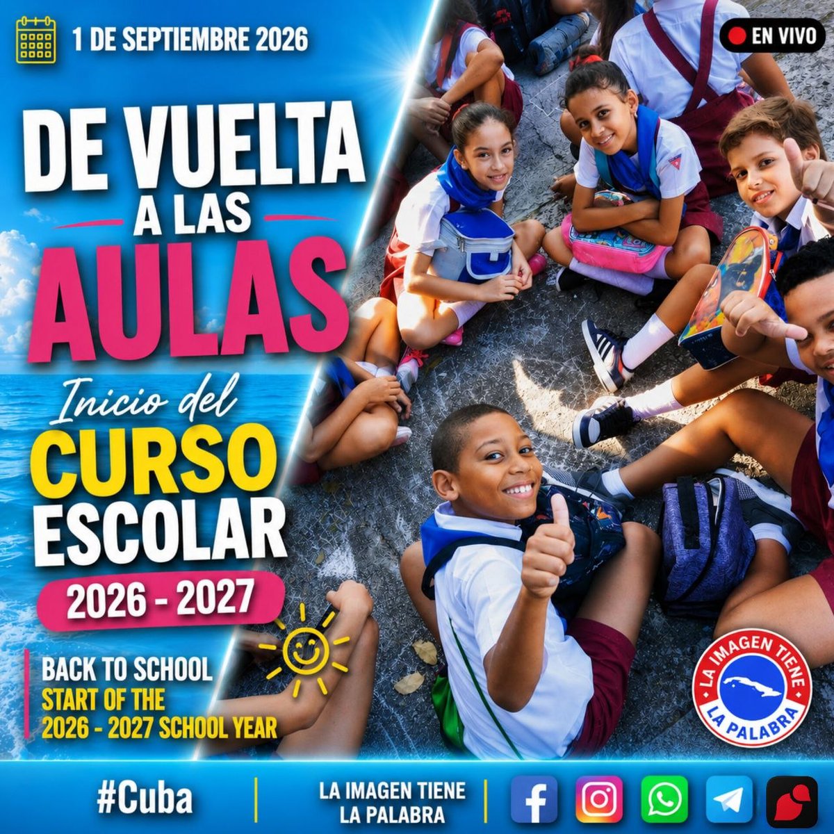 Rosalapoderosa3's tweet photo. #CubaNoSeRinde. Venciendo ostáculos, pero las aulas abrieron, la alegria de esos que saben querer llena cada espacio. https://t.co/0oyS4lElsL