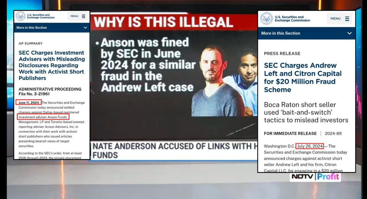 RareDealsHere's tweet photo. If the @SECGov knows that Anson Funds is a "criminal organization", isn't it they're responsibility to address the allegations made by the Metamaterials bankruptcy trustee?

If Anson cut a deal with the SEC it doesn't mean that they're forgiven by those that they allegedly harmed. 

Imagine you're law enforcement (the SEC). A victim (Metamaterials) is accusing a person/entity (Anson) that you as law enforcement know fits their M.O. Is it right for law enforcement (the SEC) to ignore the new allegations just because a deal was struck in another case?

If the SEC claims their purpose is to protect investors, shouldn't they be taking the allegations against Anson seriously, especially since they know they're likely true based on their own investigations?

This "selective prosecution" reminds of the fact that the SEC left Metamaterials alone when they allegedly settled for $1M, but they proceeded to file charges against the former CEOs.

 @FBI @TheJusticeDept