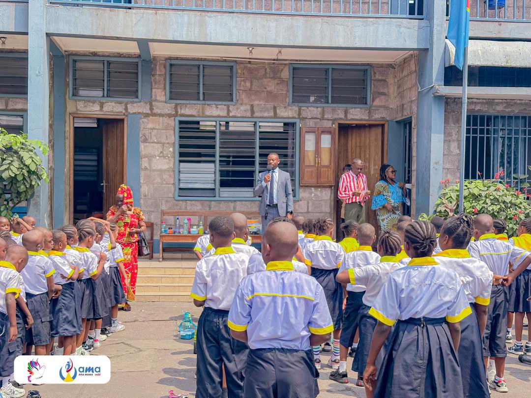 CSLacolombe_AMA's tweet photo. 📚✨ Aujourd’hui, nous ouvrons une nouvelle étape dans l’histoire de La Colombe. 
Une école inclusive, protectrice, innovante et ouverte sur le monde, où chaque enfant apprend dans la dignité et développe ses talents. 🕊️ 

#EducationQualité 

@afiamama @UEenRDC @AMA_belgium https://t.co/cGriJbnfyL