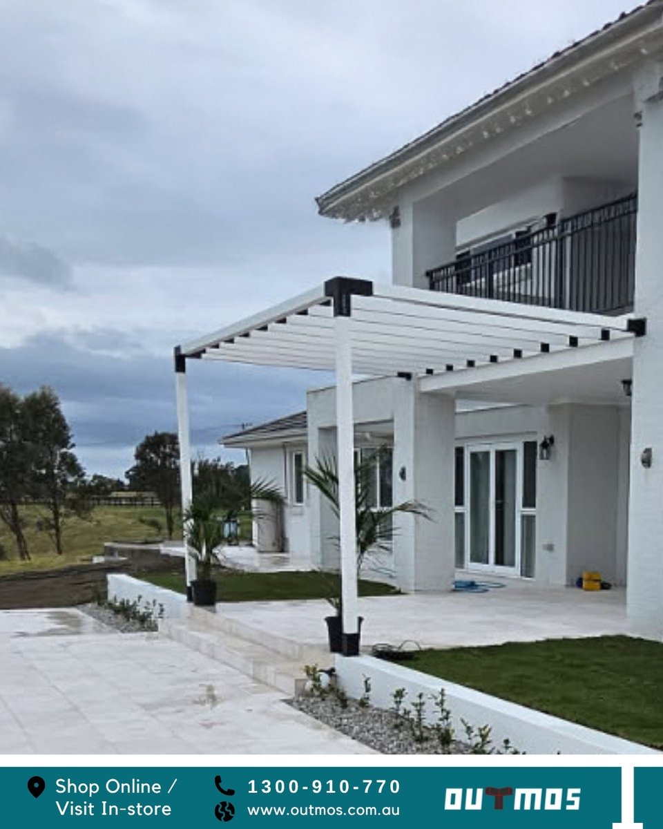 OutmosPergola's tweet photo. POV: the new build is done. The pergola went up last weekend. And suddenly the whole place makes sense. 🤍 White timber, Outmos brackets, and a setup that looks like it was always meant to be there.

#outmos #outmospergola #pergolakits #diyhome #diyproject #bracketkits #pergola https://t.co/LLgTRtC23T