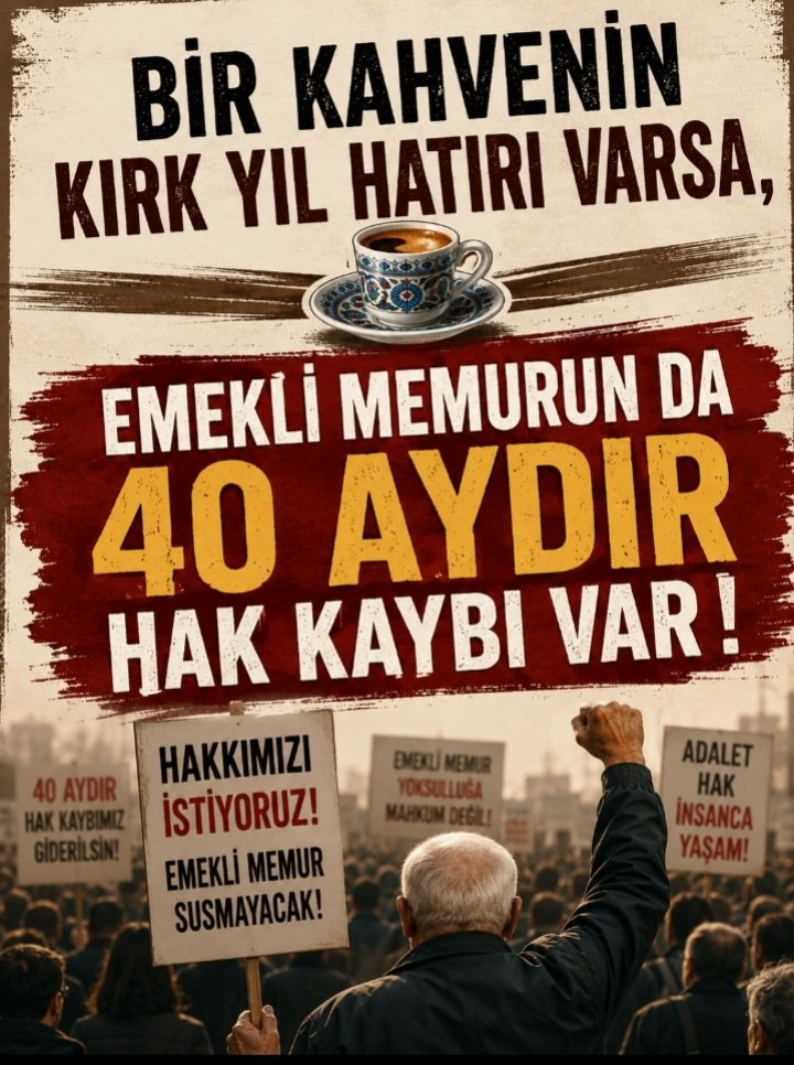 Bora82305579's tweet photo. Milyonlarca lira #prim ödemiş ve emekli olmuş  #memurlara 40 aydır #emekli maaşının yarısını ödemiyorsunuz.
#EmekliMemurlar her ay 25 BİN 153 LİRA eksik maaş alıyor.
#MemurEmeklisineAdalet istiyoruz.
@RTErdogan 
@_cevdetyilmaz 
@memetsimsek 
@isikhanvedat https://t.co/TXQO34ka0l