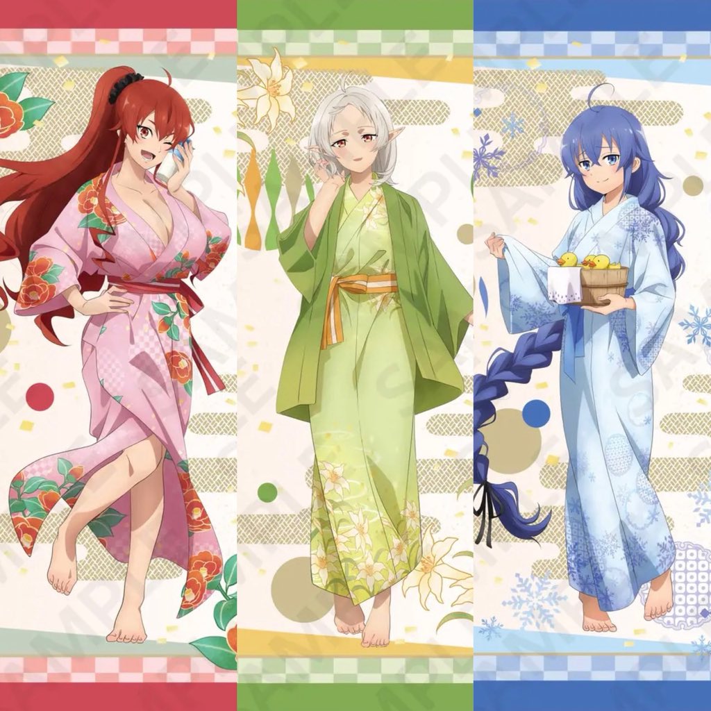 makiisetm's tweet photo. New Suki+ Mushoku Tensei hot spring yukata-themed illustrations!!

Rudeus is one lucky bastard… 😭 https://t.co/NSm4pSDv8d