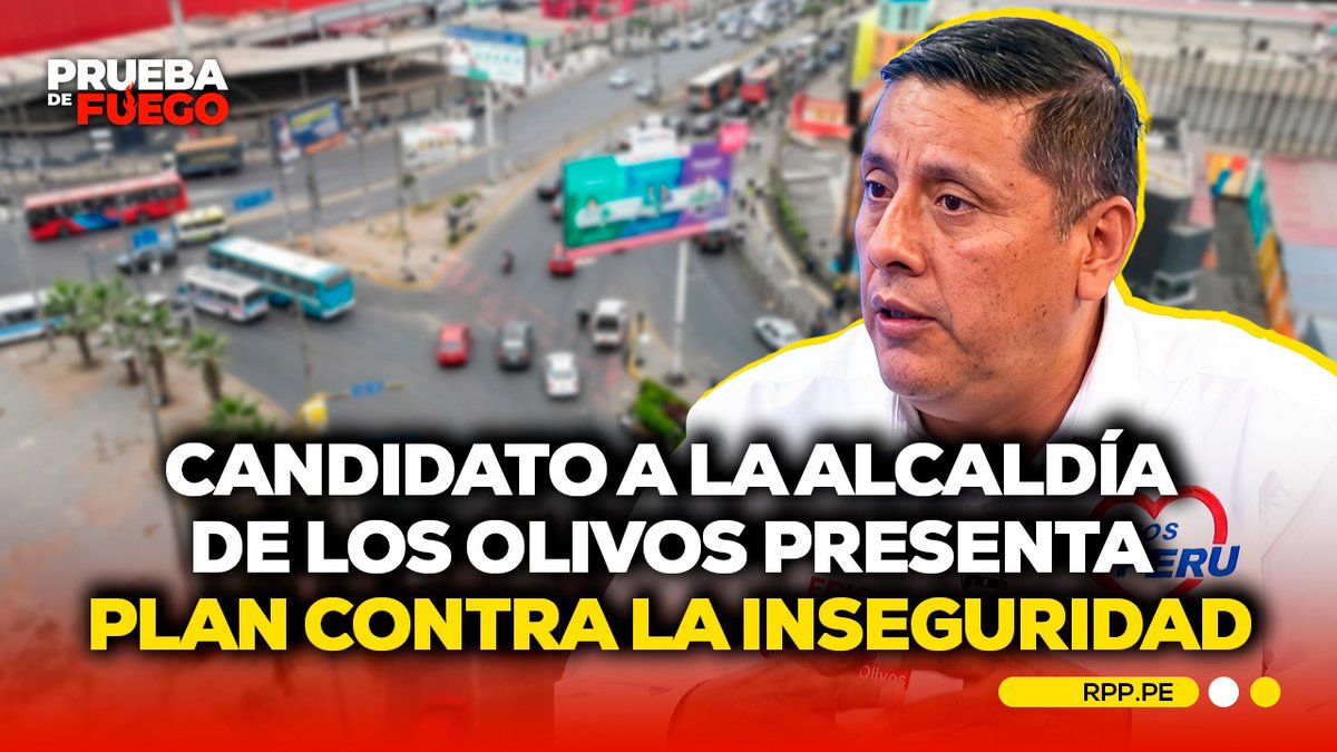 RPPNoticias's tweet photo. 🚨 Erick Melchor, candidato de Somos Perú a la alcaldía de Los Olivos, presentó sus principales propuestas para enfrentar uno de los mayores problemas del distrito: la inseguridad ciudadana. En entrevista con RPP, habló sobre su estrategia para combatir la criminalidad y las medidas que plantea implementar durante una eventual gestión.
👉https://t.co/c9G6xrNXsz
#PDFRPP