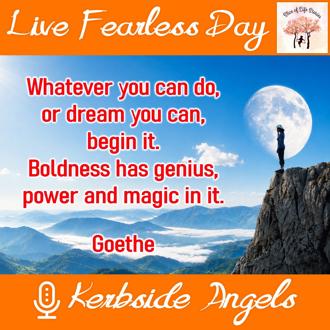 sliceoflife466's tweet photo. Live Fearless Day with π Kerbside Angels
βΆ https://t.co/jDI8WUKnRS
#kerbsideangels #birthmark #angry #monster #normal #veil #onmyown #readbooks #imagination #podcasting #livefearlessday #fearless #befearless #fearlessmindset #livewithoutfear #faceyourfears #overcomefear https://t.co/Ms15XXzRAy