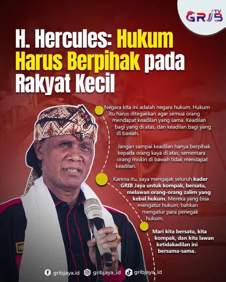 gribjayari's tweet photo. @yusuf_dumdum DUKUNG PAK HERKULES MENJADI KEPALA MBG https://t.co/WpcwXub6Br