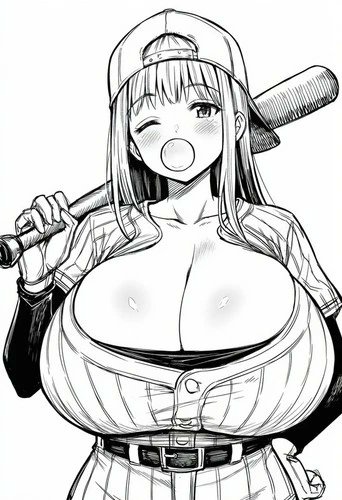 SphericalManga's tweet photo. @fenix_herz She looks good as a baseball player! https://t.co/HNFg9SUqy8